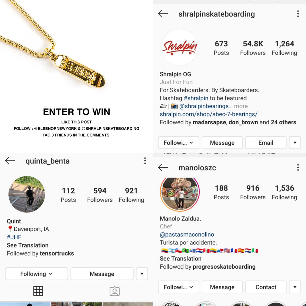 El Señor x Shralpin.com giveaway