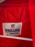 49ers Jacket Sz. S, Satin Starter Pro Line Gold VTG 80s NFL SF