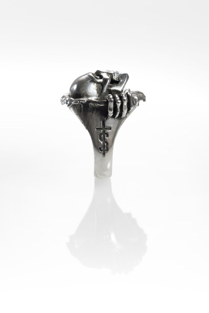 Immortal old Joe 925 retail silver ring, crazy max boss ring, solid sterling silver brass mask ring-craftsman made