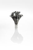 'Ripper' ring - Rhodium plated