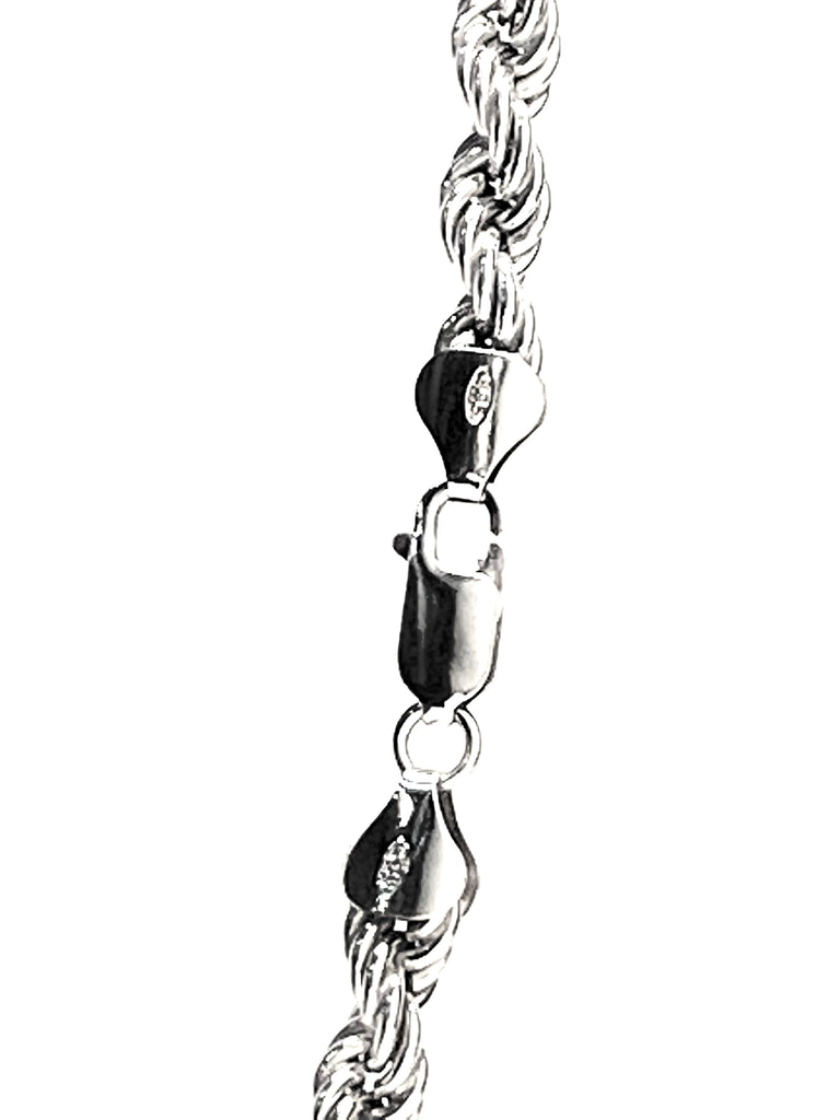 925 Sterling Silver 5mm Semi-Hollow Rope Chain – El Señor