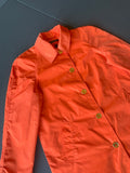 Ralph Lauren classic light lined orange gold buttons jacket coat sz.M
