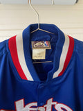 New Jersey Nets Hardwood Classic Majestic Throwback Satin Jacket 2XL VTG