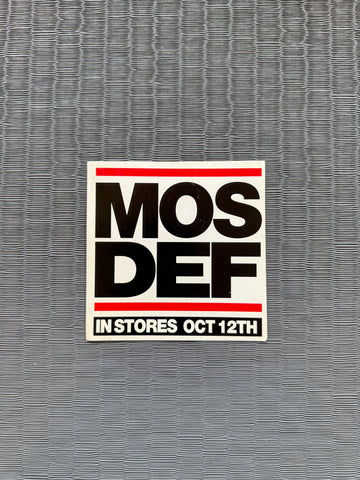 Vintage Mos Def ‘Black On Both Sides’ Promo Sticker