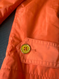 Ralph Lauren classic light lined orange gold buttons jacket coat sz.M