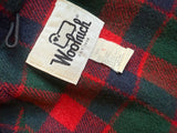 VTG 80s Woolrich Jacket Mens Small Red Plaid Wool Lined Parka Outdoors Coat