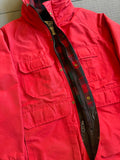VTG 80s Woolrich Jacket Mens Small Red Plaid Wool Lined Parka Outdoors Coat