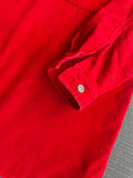 Vintage 1990s Marlboro Unlimited Men's  Red Corduroy Quarter Zip Sz. Large
