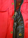 VTG 80s Woolrich Jacket Mens Small Red Plaid Wool Lined Parka Outdoors Coat