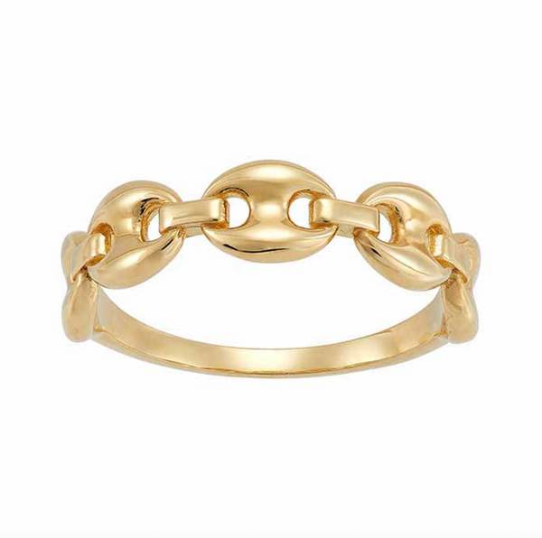 14K Gold 'Gucci' Link Ring