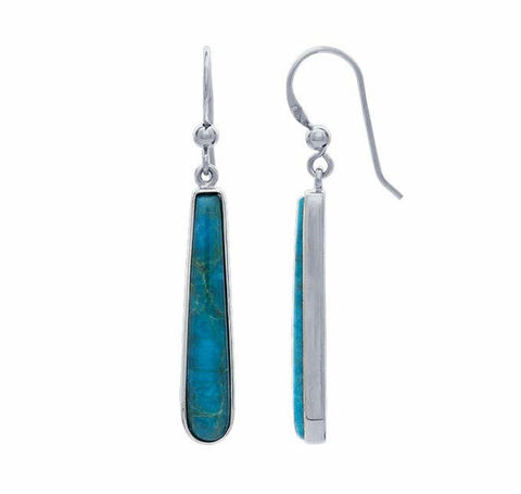 .925 Sterling Silver Turquoise Earrings