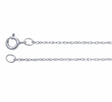 14K White Gold Open Heart Necklace