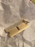 10k or 14k VS Diamond ‘Razor Blade’ pendant Yellow Gold