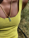 'Razor Blade' pendant - 14K Solid Gold
