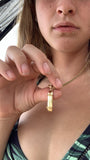 'Skateboard' pendant - 14K Solid Gold