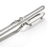 'Skateboard' Pendant - .925 Sterling Silver
