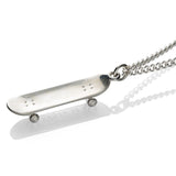 'Skateboard' Pendant - .925 Sterling Silver