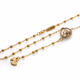 'Wu' rosary - Gold plated