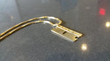 'Razor Blade' pendant - Gold plated
