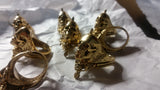 'Skull And Sword' ring - Gold plated