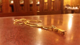 'Skateboard' pendant - Gold plated