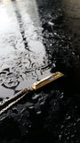 'Parking Block' pendant - 14K Solid Gold