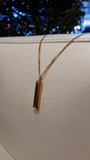 'Parking Block' pendant - 14K Solid Gold