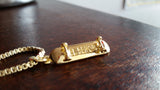 'Skateboard' pendant - Gold plated