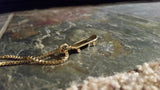 'Skateboard' pendant - Gold plated