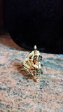 'Skull And Sword' ring - Gold plated