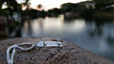 'Skateboard' pendant - Rhodium plated