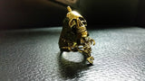 'Skull And Sword' ring - Gold plated