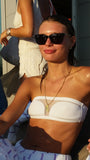 'Razor Blade' pendant - Gold plated