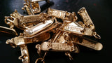 'Skateboard' pendant - Gold plated