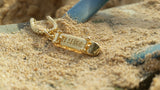 'Skateboard' pendant - Gold plated