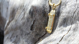 'Skateboard' pendant - Gold plated