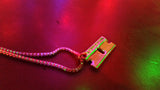 'Razor Blade' pendant - Gold plated