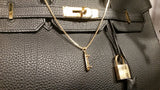 'Skateboard' pendant - Gold plated