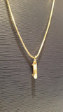 'Razor Blade' pendant - Gold plated
