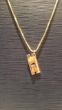 'Razor Blade' pendant - Gold plated