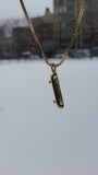 'Skateboard' pendant - Gold plated