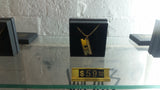 'Razor Blade' pendant - Gold plated