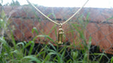'Skateboard' pendant - Gold plated