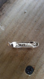 'Skate Dad' Skateboard pendant - 10K Solid Gold