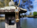 'Skateboard' pendant - Gold plated