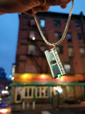 'Razor Blade' pendant - Gold plated