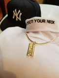 'Razor Blade' pendant - Gold plated