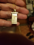 Pier 7 'Destination Block' 14k Solid Gold