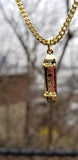 'Skateboard' pendant - Gold plated