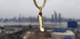 'Skateboard' pendant - Gold plated